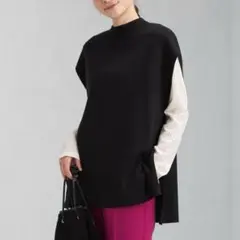 新品未使用★green label relaxing ハイネックニット ベスト