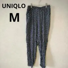 ユニクロ ルームウェア ステテコ ネイビー 花柄 UNIQLO