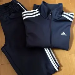 adidas CLIMALITE ジャージ　ネイビー　上下セット