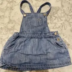 ZARA baby デニムジャンバースカート 星の刺繍　12-18m 86cm