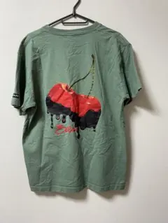 SILAS サイラス チェリー バックプリント 半袖 Tシャツ M グリーンのサムネイル