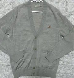 【美品】MAISON KITSUNE ウールニットカーディガン　FOXワッペン