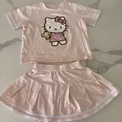 ハローキティ Tシャツとスカートセット 120Y