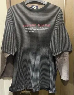 Converse ALL STAR ストライプ 長袖カットソー 5L