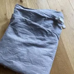 無印 洗いざらし 掛け布団カバー グレー シングル