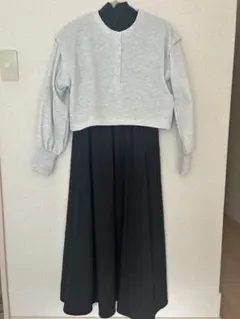 グレー/ブラック セットアップ FREEサイズ