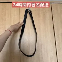 黒い　リングベルト　レディース　メンズ　ブラック　ゴールド金具