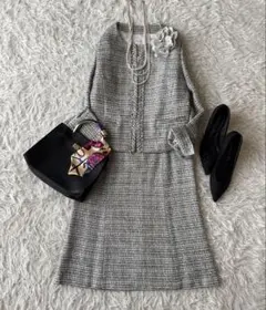 美品♡アンタイトル ツイードジャケット セットアップ M 卒業式 入学式