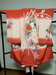 女の子用お祝い着　お宮参り七五三やハーフ成人式に◎お上品　着物　現代風　長襦袢