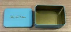 ホテルニューオータニ　クッキーの空き缶　水色　ブルー