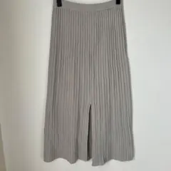 タイトスカート　グレー　ニット素材