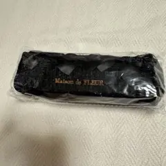 Maison de FLEUR ツイードリボンロングポーチ　ブラック　黒のサムネイル