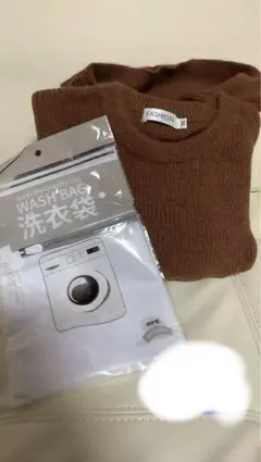 ニット　セーター　2枚セット長袖 XL クルーネック　チョコレート色　メンズ