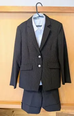 女子 子供用 フォーマル スーツ ジャケット パンツ150cm ストライプスーツ