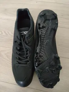 [新品・未使用品]asics ブラック スパイクシューズ 27cm　樹脂ポイント