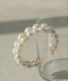 【新品未使用】アニュアンス パールダブルバングル