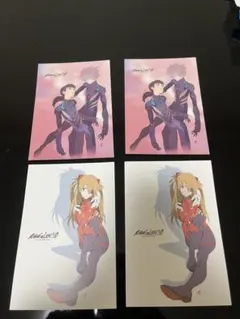 d*3様 エヴァンゲリオンQ 入場特典ポストカード 4枚セット