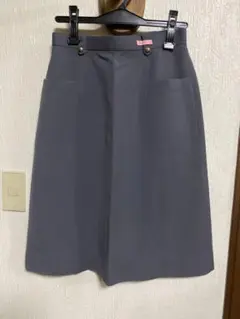 ウール100％金ボタン付きグレースカート（実家保管品）