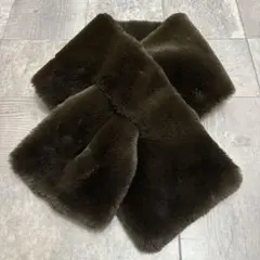 SIMPLICITE シンプリシテ マフラー ブラウン　茶　ティペット ファー