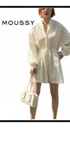 moussy 　VOLUME SLEEVE ROMPERS