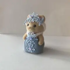 シルバニア　着せ替え　ヘッドドレス　ワンピース　雪の結晶　赤ちゃん　ハンドメイド