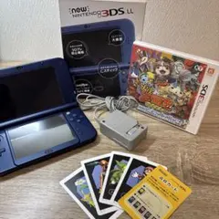 New Nintendo 3DS LL 本体 メタリックブルー&妖怪三国志