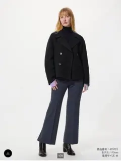 新品未使用品　UNIQLO スマートフレアパンツ　 M 　ネイビー