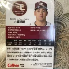 小郷裕哉 楽天イーグルス トレーディングカード 51
