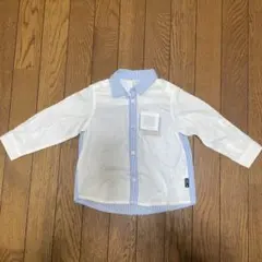 après les cours ストライプ長袖シャツ 90cm