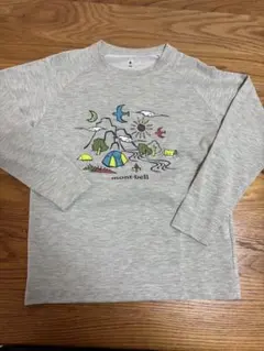 mont-bell キッズ長袖カットソー グレー　130㎝