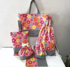 入園入学 通園通学 6点セット（レッスンバッグ・シューズバッグ・ナップサック他）