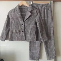 SHEIN チェック柄 スーツセット 10Y