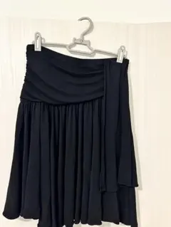 MSGM 黒 プリーツスカート ひざ丈のサムネイル