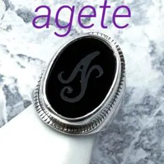 agete オニキスリングsilver #11のサムネイル