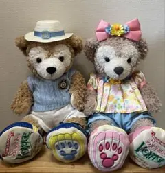 ダッフィー　シェリーメイ　ディズニーシー　コスチューム付き　ぬいぐるみ　S ①