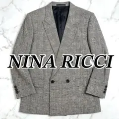 シルク100% NINA RICCI テーラードジャケット ダブル 春用 夏用のサムネイル