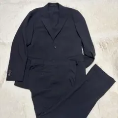 美品　ユニクロ 感動ジャケット　パンツ スーツ　セットアップ　ネイビー　L