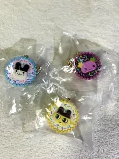 たまごっち平成女児チョコ風手作りおやつチャームまめっち、ふらわっち、みみっち