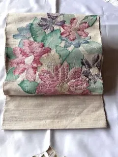 専用帯7258 ○藤娘きぬたや謹製 高級 正絹 名古屋仕立て 名古屋帯