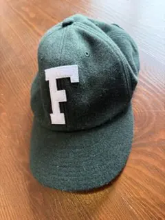 NORTHFACE ウール製ダークグリーンベースボールキャップ