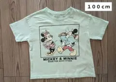 Littc ミッキー＆ミニー Tシャツ ライトグリーン 100cm