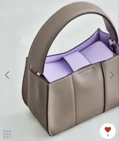 ROPE’ 2WAYワンハンドルフォルムバッグ ポーチ付き グレージュ