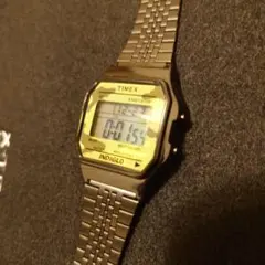 美品　TIMEX INDIGLO カモフラージュ デジタル腕時計