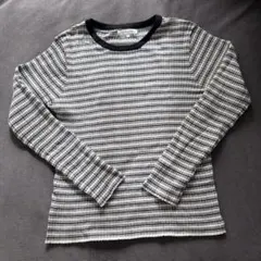 GLOBAL WORK メルティリブクルーネックプルオーバー　レディースL