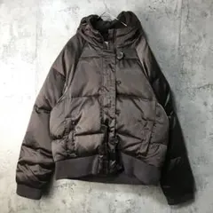 B92古着　ジャケット　ナイロンジャケット　ラグラン　ダークブラウン