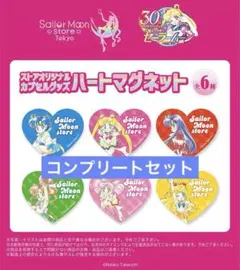 セーラームーンストア　カプセルグッズ　ハートマグネット　コンプリートセット　原画