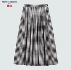 【試着のみ】UNIQLO イネス　コットンツイルギャザースカート
