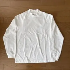 UNIQLO U ホワイト長袖ハイネックTシャツ　サイズM