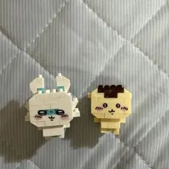完成品 ナノブロック ミニナノ ちいかわ モモンガ くりまんじゅう