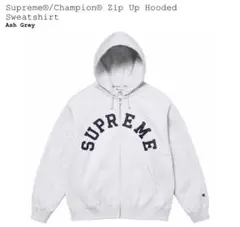 supreme champion zipup hooded sweatshirt
